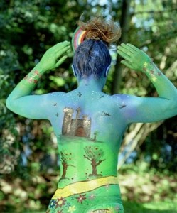 Carolyn Roper's Wizard of Oz body painting.